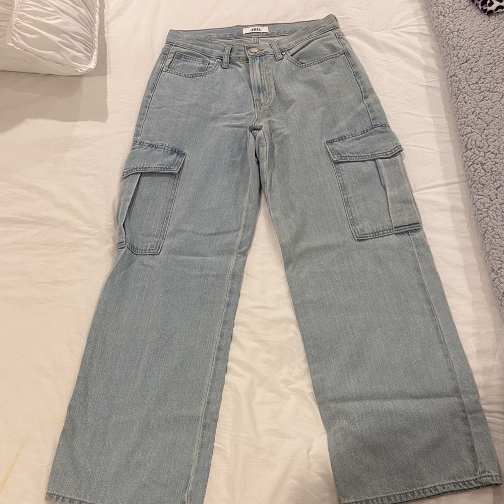 Light Blue Cargo Jeans